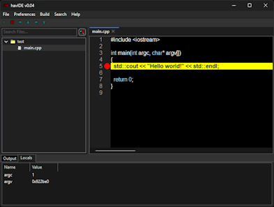 Integrated full dark mode and debugging support via GDB.