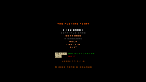 The Pushing Point - Main Menu